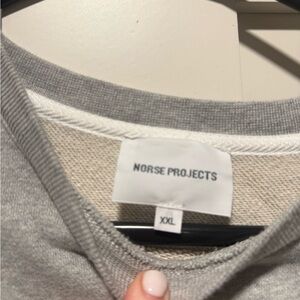 Norse Projects Light Gray Crewneck
